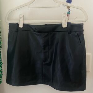 Rails faux leather black mini skirt size 6